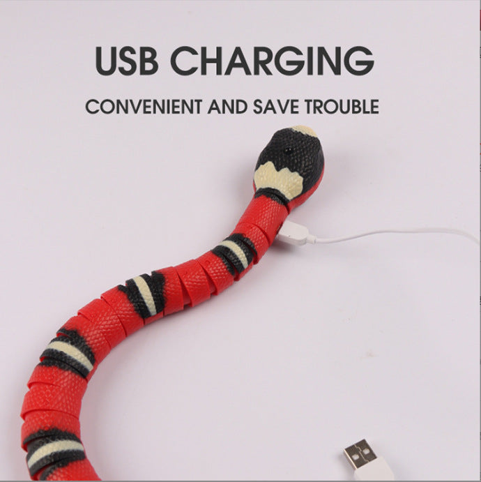 Jouet serpent à détection intelligente pour chat