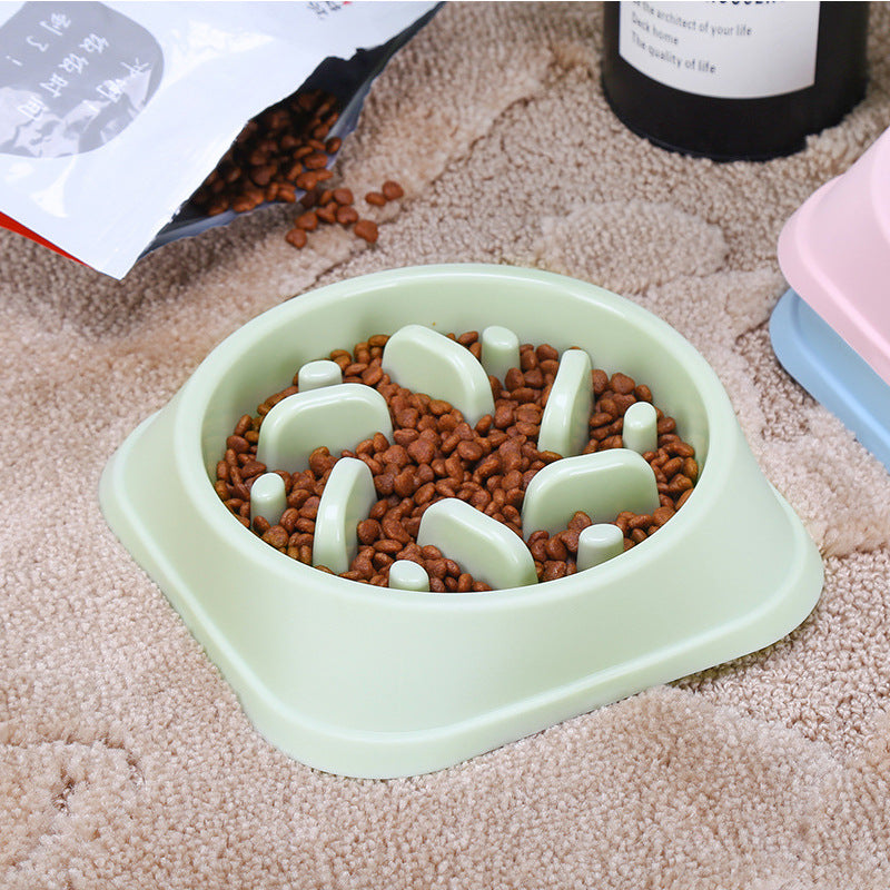 Gamelle d'alimentation lente pour animaux de compagnie