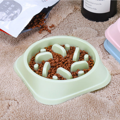 Gamelle d'alimentation lente pour animaux de compagnie