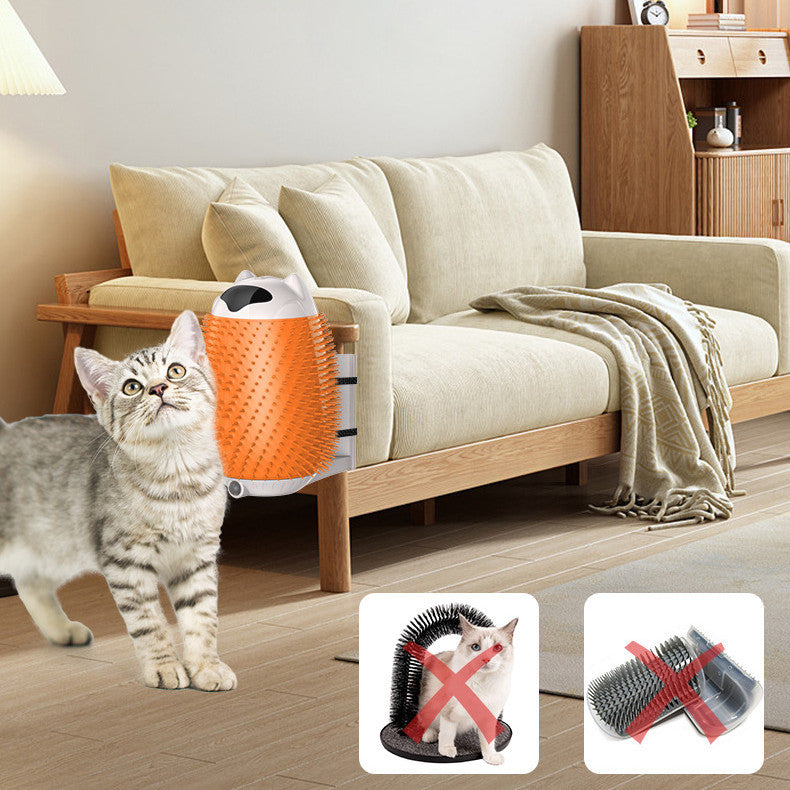 Brosse rotative automatique pour chat