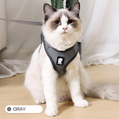 Harnais de traction anti-choc pour chat