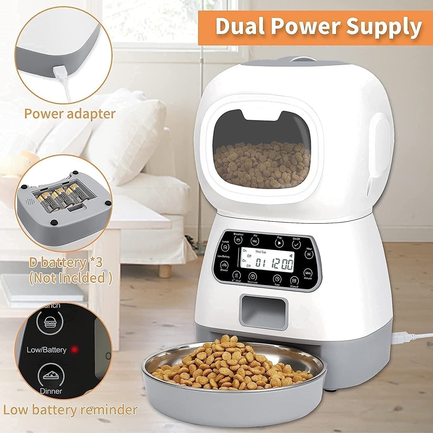 Distributeur automatique de nourriture pour animaux de compagnie