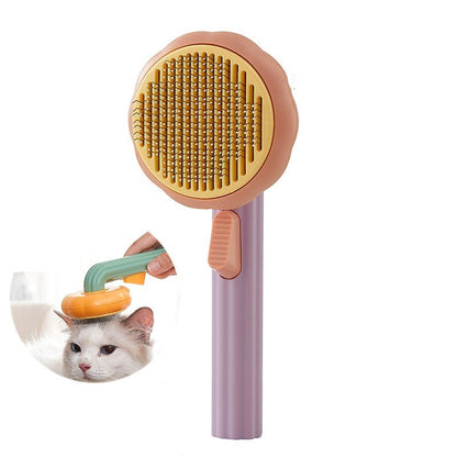 Brosse pour animaux de compagnie en forme de citrouille