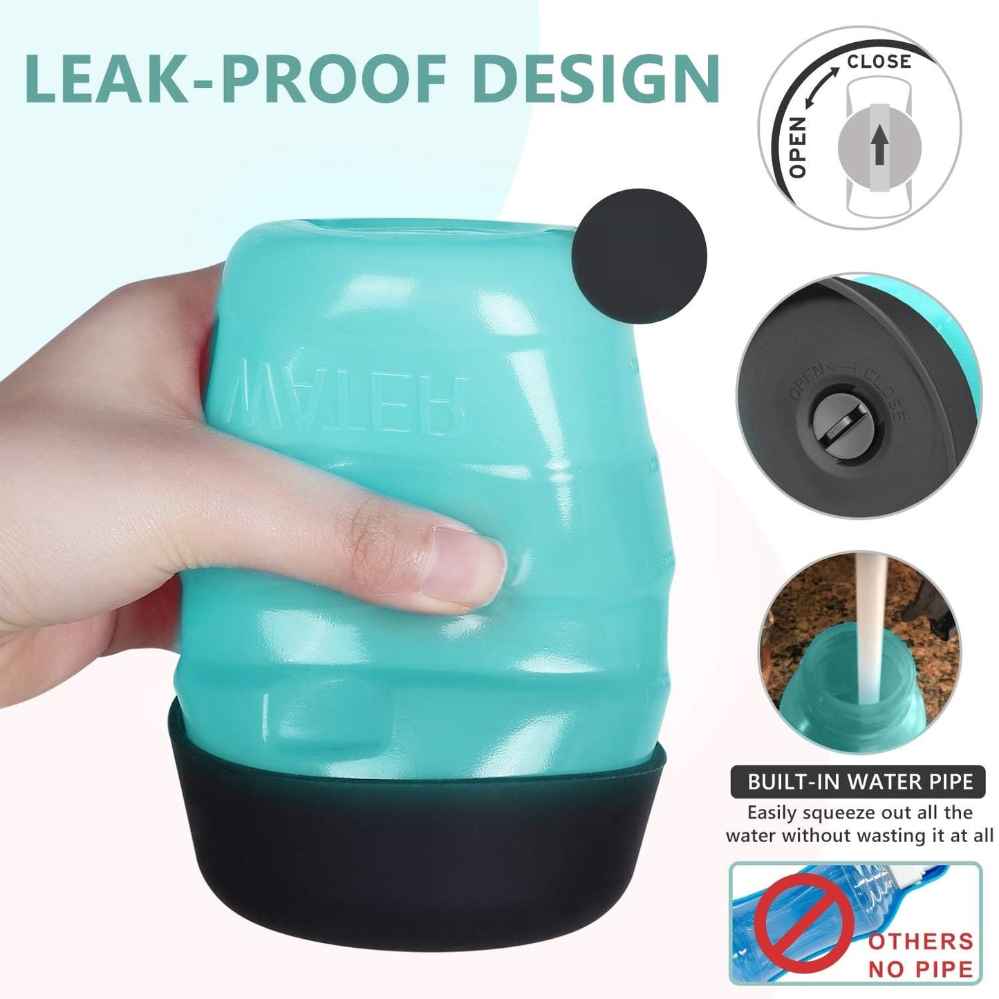 Bouteille d'eau potable pour animaux de compagnie
