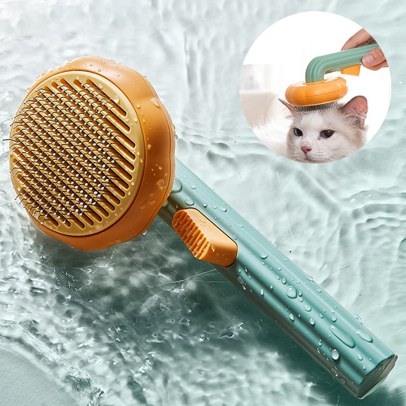 Brosse pour animaux de compagnie en forme de citrouille