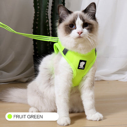 Harnais de traction anti-choc pour chat