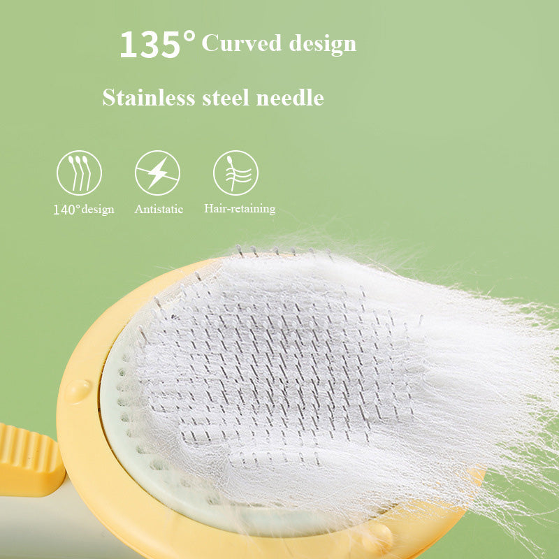 Brosse pour animaux de compagnie en forme de citrouille