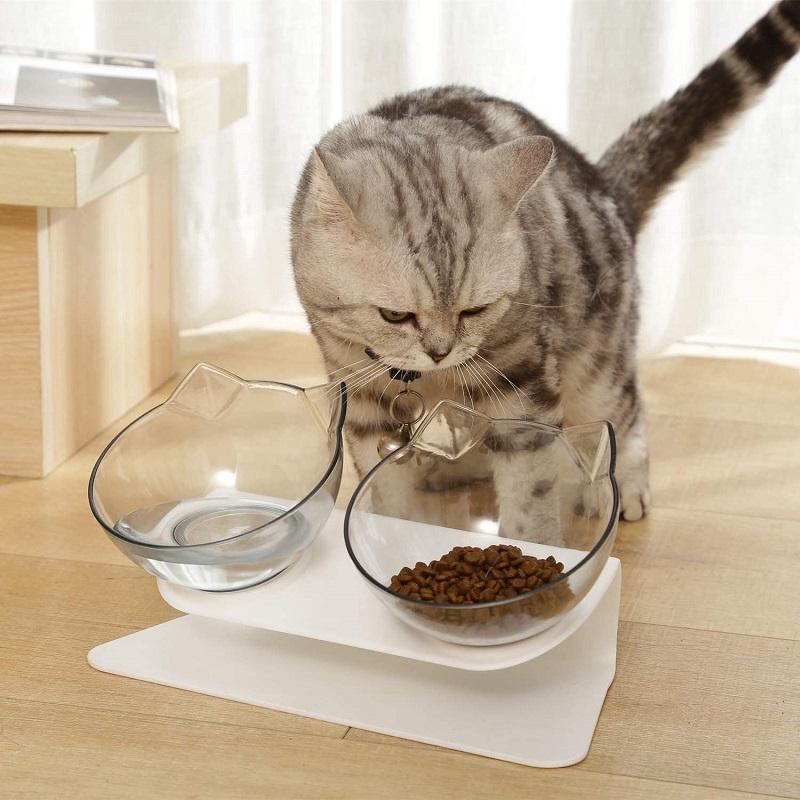 Double gamelle pour animaux de compagnie