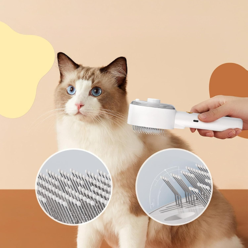 Brosse autonettoyante pour éliminer les poils d'animaux
