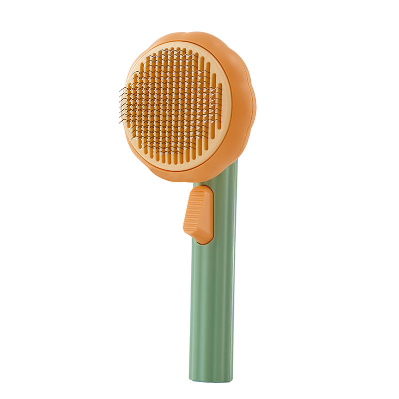 Brosse pour animaux de compagnie en forme de citrouille