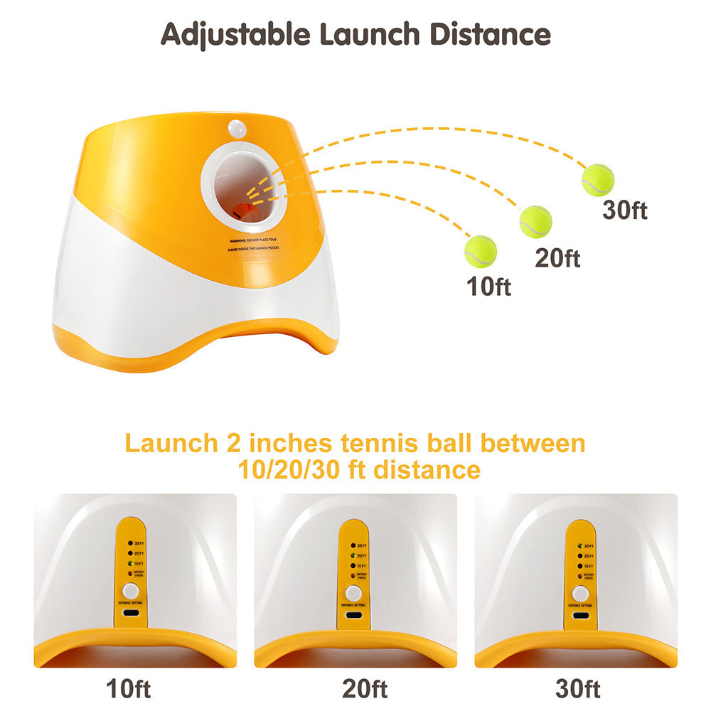 Lanceur automatique de balles pour animaux de compagnie