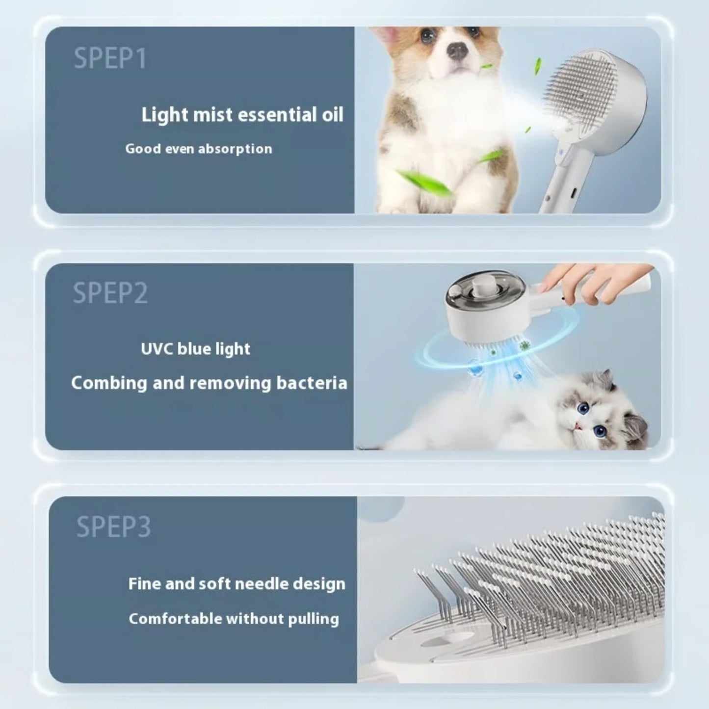 Brosse autonettoyante pour éliminer les poils d'animaux