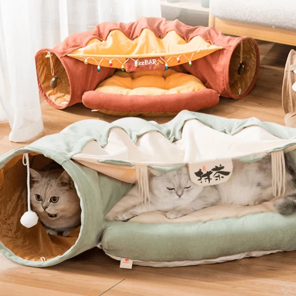 Lit tunnel pour chat