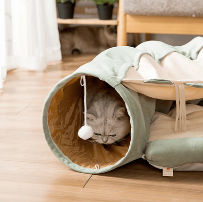 Lit tunnel pour chat
