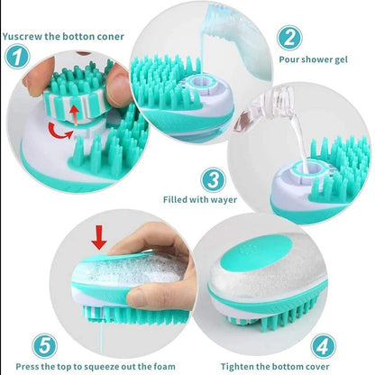Brosse de bain pour chien